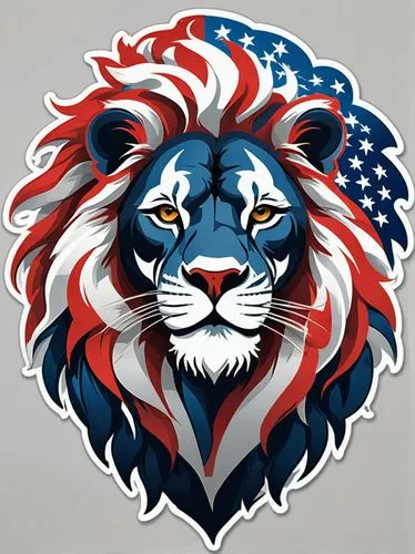 amurtiger,liberia,ukusa,ameri,lion white,jamerica,tiger png,amerada,patriots,taurica,muricata,lamerica,allmerica,patriotism,lion,tigon,usareur,lionizes,nusa,nerica,Unique,Design,Sticker