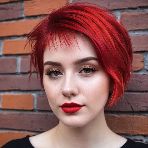 poppy red,pixie-bob,asymmetric cut,red hair,red russian,red-haired,bright red,coral red,pixie cut,red tones,red,red head,redhair,shades of red,ruby red,rouge,pompadour,red throat,natural color,light red,Photography,Documentary Photography,Documentary Photography 23