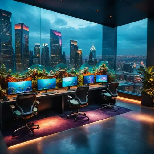 modern office,computer room,blur office background,the server room,offices,creative office,Photography,General,Fantasy