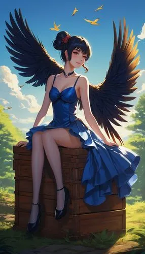 pinu,anjo,fallen angel,cielo,baroque angel,winged heart,blue bird,seraphim,black angel,michiru,harpies,crow queen,angel,angelil,filia,angel girl,winged,riska,raven girl,aguiluz,Photography,Documentary Photography,Documentary Photography 09