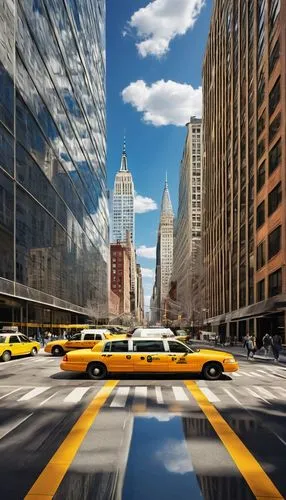 new york taxi,taxicabs,new york streets,yellow car,yellow taxi,taxicab,taxis,lamborghini murcielago,taxi stand,taxi cab,lamborgini,lamborghini gallardo,gallardo,superhighways,mclaren mp4-12c,murcielago,city scape,american sportscar,cabbies,taxi,Illustration,Realistic Fantasy,Realistic Fantasy 05