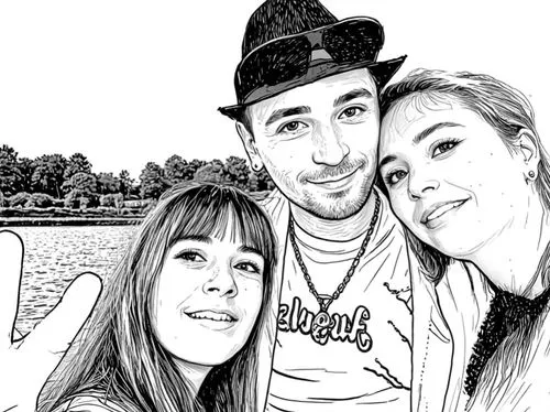 banyoles,color halftone effect,rodriques,coreldraw,famiglia,comic halftone,Design Sketch,Design Sketch,Black and white Comic