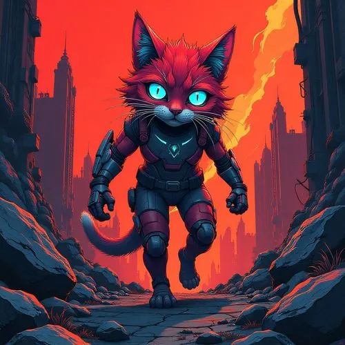 mae,firecat,fireheart,rocket raccoon,scourge,cheshire