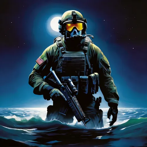 aquanaut,scuba,marine,marine electronics,diving helmet,marine expeditionary unit,usn,water police,patrol,special forces,fighter pilot,eod,dry suit,airman,sea scouts,respirator,drone operator,united states navy,paratrooper,combat medic,Conceptual Art,Sci-Fi,Sci-Fi 08