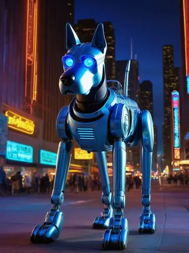 cyberdog,aibo,mascotech,french bulldog blue,electric donkey,toy dog,gromit,walle,bluestar,citycat,nybot,chat bot,suara,asimo,blue tiger,prowl,digitigrade,tron,robotham,krypto,Illustration,Retro,Retro 14