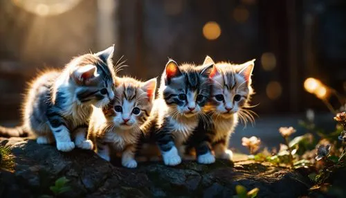 cat family,kittens,baby cats,catterns,thunderclan,felids,cute animals,skyclan,kits,cat lovers,felines,cats on brick wall,cat pageant,georgatos,kitties,riverclan,shadowclan,familiars,mignons,tabbies