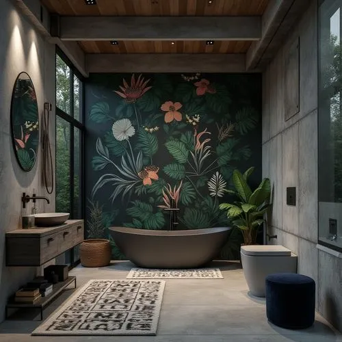 japanese-style room,entryway,modern decor,bath room,luxury bathroom,interior design