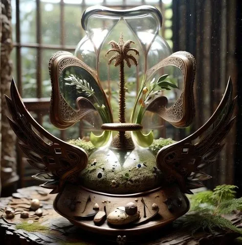 ciborium,head plate,medieval hourglass,terrarium,goblet,chalice