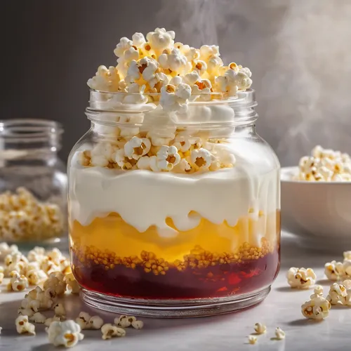 caramel corn,popcorn maker,cheesecake crumble,gelatin dessert,trifle,panna cotta,mandarin sundae,bee pollen,pannacotta,creamed corn,white chocolate mousse,almond jelly,esquites,pop corn,sundae,food photography,granita,movie theater popcorn,mango pudding,corn salad,Photography,General,Natural