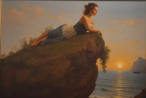 girl on the dune,aphrodite's rock,heatherley,fischl,oil painting,godward,Photography,General,Natural