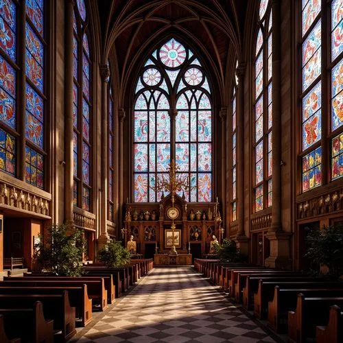 presbytery,stained glass windows,cathedral,transept,ecclesiastical,sanctuary,ecclesiatical,cathedrals,church painting,gesu,hammerbeam,sacristy,episcopalianism,lutheran,pcusa,altgeld,the cathedral,stained glass,the interior,duomo