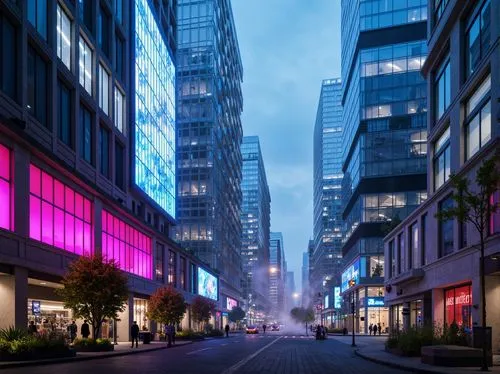 yonge,torontos,maisonneuve,luminato,toronto,colorful city,berczy,colored lights,wangfujing,taikoo,aoyama,new york streets,mvrdv,bgc,cybercity,yorkville,condos,shinjuku,microdistrict,gansevoort