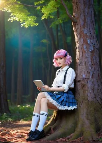 girl studying,little girl reading,the girl next to the tree,girl with tree,forest workplace,fae,playing outdoors,cosplay image,fairy forest,girl sitting,forest background,in the forest,e-book readers,anime girl,girl at the computer,publish a book online,ballerina in the woods,reading,read a book,blogging,Art,Classical Oil Painting,Classical Oil Painting 42