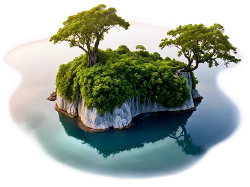 floating islands,floating island,island suspended,isolated tree,green trees with water,islet,uninhabited island,artificial islands,an island far away landscape,the japanese tree,green island,bird island,artificial island,landscape background,flying island,james bond island,islands,island,mangroves,background view nature,Conceptual Art,Fantasy,Fantasy 29