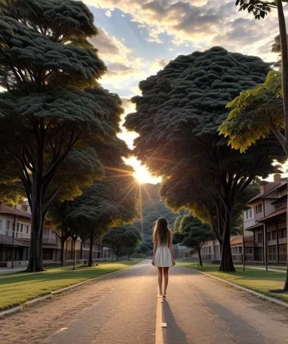 girl walking away,woman walking,mililani,pagewood,tree-lined avenue,malick,bundaberg,vanishing point,girl with tree,ellerslie,mona vale,zillmere,hanalei,takapuna,woodlawn,lilyfield,cronulla,nudgee,yeronga,nambour