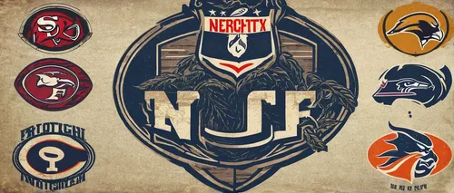 Craft a vintage-inspired logo for an NFL football team,national football league,nfc,australian rules football,vintage background,nfl,international rules football,all the saints,american football,antiq