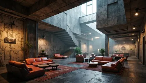 loft,lofts,dishonored,exposed concrete,warehouse,an apartment,interior design,officine,fabrik,interiors,cassina,interior modern design,apartment house,minotti,apartment,living room,deakins,apartment lounge,industrial design,sitting room