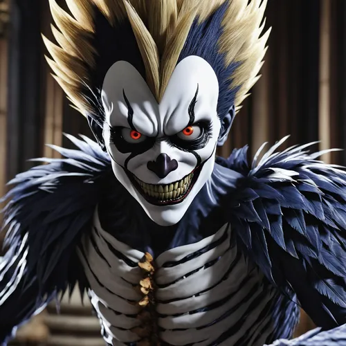 katakuri,shinigami,kame sennin,scare crow,tangelo,chollo hunter x,skordalia,vegeta,male mask killer,vanitas,scary clown,skeleltt,my hero academia,syndrome,horror clown,corvin,sting,skeletal,takikomi gohan,endoskeleton,Photography,General,Realistic