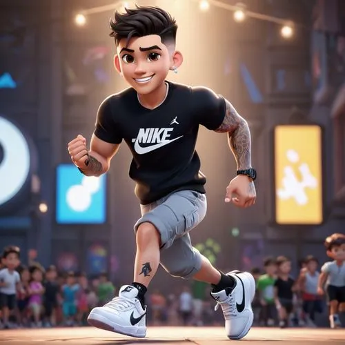 cute cartoon character,miguel of coco,animated cartoon,sports dance,freestyle football,sports hero fella,athletic dance move,hip-hop dance,dj,bolt,tiktok icon,lilo,cartoon character,street sports,kid hero,shoes icon,3d figure,virat kohli,fitness professional,pubg mascot