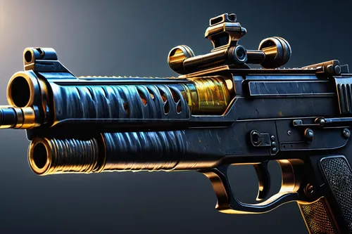 shiny crown foil sticker, Counter-Strike: Global Offensive, realistic texture, metallic sheen, detailed embossing, reflective surface, gun skin decoration, close-up, vibrant colors, in-game item, coll