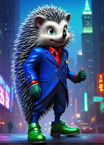 hedgehog,rocket raccoon,sonic the hedgehog,amur hedgehog,new world porcupine,suit actor,badger,raccoon,spike,anthropomorphized animals,kingpin,suit,the suit,porcupine,the mascot,domesticated hedgehog,hedgehogs,rocket,hedgehog child,young hedgehog,Art,Artistic Painting,Artistic Painting 21