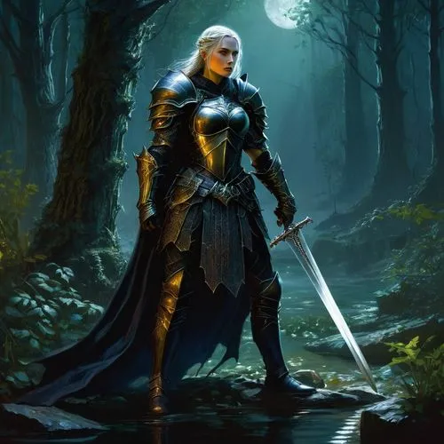 glorfindel,finrod,drizzt,ciri,elendil,female warrior,sandahl,noldor,jaina,aegon,swordswoman,dark elf,sorceror,elenore,raistlin,seregil,legolas,dragonlance,paladin,elona,Illustration,Realistic Fantasy,Realistic Fantasy 03