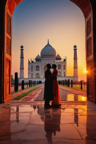 taj mahal sunset,taj-mahal,taj mahal,tajmahal,taj mahal india,loving couple sunrise,agra,taj,india,taj machal,taj mahal hotel,shahi mosque,wedding frame,wedding photographer,wedding photography,vintage couple silhouette,romantic scene,indian bride,rajasthan,pre-wedding photo shoot,Illustration,Paper based,Paper Based 06