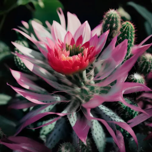 night-blooming cactus,cactus flower,bromeliad,prickly flower,large-flowered cactus,bromeliaceae,moonlight cactus,strawflower,night-blooming cereus,pink chrysanthemum,star dahlia,bromelia,epiphyllum,cynara,exotic flower,red cactus flower,dahlia pink,flower exotic,cactus rose,echinacea