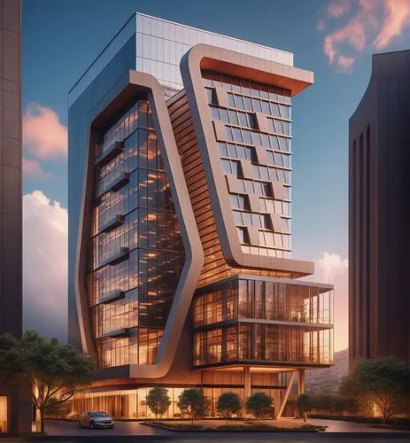 photorealistic scene, clear details, octane render, ultra quality details, daytime, clear sky,habtoor,largest hotel in dubai,rotana,damac,masdar,lodha,tallest hotel dubai,difc,mubadala,residential tow