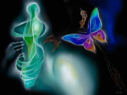 Passion Sexy Painting ,Naked Woman  Abstract Body Art Oil Painting,a colorful erfly and erfly that are flying together,ulysses butterfly,sylphs,aurora butterfly,morphos,qabalah,passion butterfly,Illus