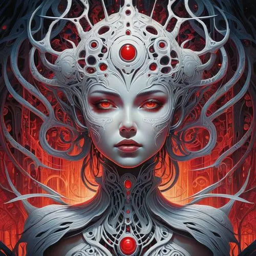 amidala,medusa,cyberia,boros,telepath,kadath,biomechanical,mediatrix,matriarchal,niobe,lacrimosa,priestess,samsara,symbiotic,cyborg,aeterna,velika,mirror of souls,sci fiction illustration,leota,Conceptual Art,Sci-Fi,Sci-Fi 05