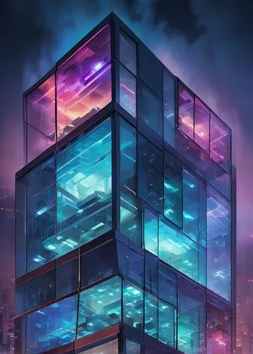 glass building,cubic house,cube house,glass blocks,cubes,cube background,skyscraper,cybertown,tetris,cybercity,hypermodern,cubic,cyberport,the skyscraper,water cube,cube sea,pc tower,futuristic architecture,sky apartment,electric tower,Art,Artistic Painting,Artistic Painting 45