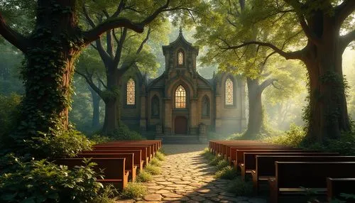 forest chapel,wooden church,forest cemetery,church painting,little church,sanctuary,cemetery,chapels,chapel,resting place,holy place,cemetary,wayside chapel,gothic church,cemeteries,stave church,mausolea,black church,fredric church,holy forest,Photography,General,Realistic