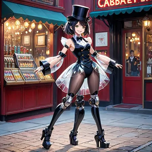 ringmaster,barmaid,queen of hearts,agent provocateur,cabaret,kantai collection sailor,cosplay image,steampunk,red robin,las vegas entertainer,kotobukiya,gentiana,neo-burlesque,majorette (dancer),cosplayer,anime japanese clothing,poker primrose,harley quinn,top hat,cigarette girl,Anime,Anime,General