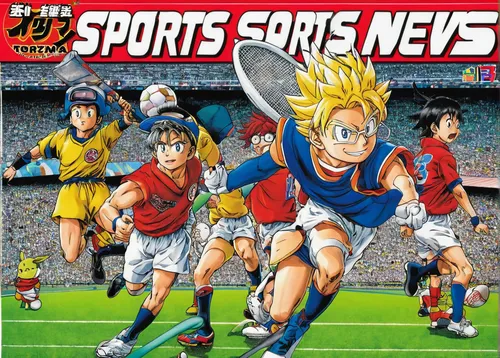 net sports,sports game,sports collectible,sport,sports,animal sports,ball sports,children's soccer,sports toy,sports sock,multi-sport event,magazine cover,six-man football,sports training,cover,sports prototype,sports equipment,playing sports,team sports,sports uniform,Illustration,Japanese style,Japanese Style 11