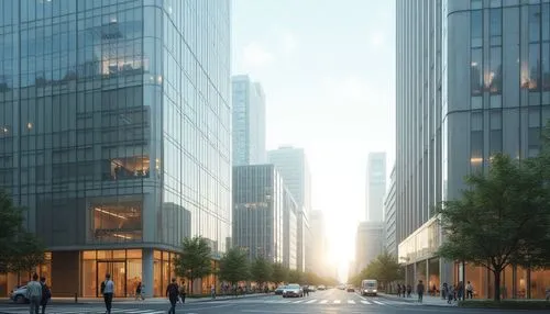 tishman,transbay,marunouchi,citicorp,renderings,hafencity,difc,potsdamer platz,europan,business district,glass facade,freshfields,citycenter,firstcity,broadgate,cityline,commerzbank,undershaft,chaouchi,hochtief,Photography,General,Realistic