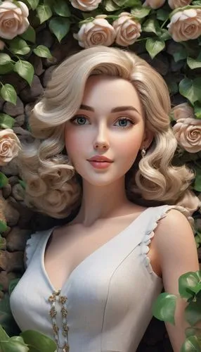 rapunzel,gardenia,margairaz,rose png,hedge rose,disney rose,Unique,3D,3D Character