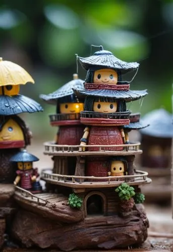 japanese garden ornament,korean folk village,kokeshi,fairy house,japanese umbrellas,stone pagoda,miniature house,japanese shrine,miniature figures,asian architecture,kokeshi doll,japanese lantern,wood