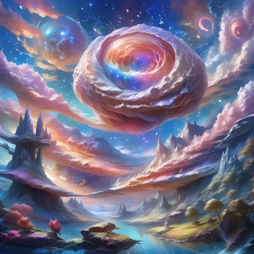 astral traveler,fantasy landscape,universe,fantasy picture,fantasy art,starscape,cosmic flower,the universe,spiral nebula,cosmic eye,cosmos wind,fairy galaxy,astral,dimensional,3d fantasy,celestial bodies,space art,swirl clouds,scene cosmic,planet alien sky