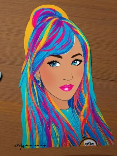 pop art girl,pop art style,cool pop art,girl-in-pop-art,pop art woman,effect pop art,painter doll,colourful pencils,chalk drawing,pop art people,colour pencils,pop art colors,girl drawing,color pencils,pop art,art painting,colored pencils,glass painting,coloured pencils,popart,Unique,Design,Sticker