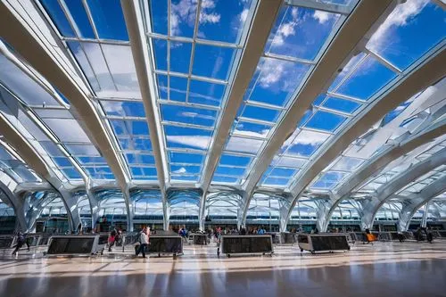 dulles,etfe,kci,glass roof,the airport terminal,vnukovo,concourse,calatrava,pulkovo,french train station,iah,mco,aeroportos,euroairport,roissy,moving walkway,centrair,worldport,aeroport,skyways,Art,Classical Oil Painting,Classical Oil Painting 26