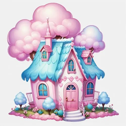 houses clipart,dreamhouse,little house,doll house,fairy chimney,small house,Illustration,Abstract Fantasy,Abstract Fantasy 11