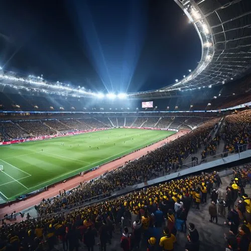 Трибуны на стадионе с людьми, свет софитов ,floodlighting,maracana,westfalenstadion,floodlights,floodlight,stadiums,olympiastadion,floodlit,football stadium,nassr,european football championship,stadia