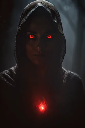 et,red eyes,evil woman,fire red eyes,devil,red-eye effect,darth talon,red riding hood,fire eyes,scary woman,the eyes of god,jaya,red lantern,little red riding hood,scarlet witch,the witch,light mask,dark portrait,scared woman,flickering flame,Photography,General,Cinematic