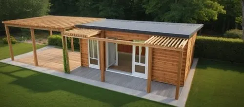 gravel path,dog house frame,timber house,grass roof,folding roof,inverted cottage,3d rendering,eco-construction,prefabricated buildings,wooden sauna,frame house,garden shed,wooden house,summer house,h