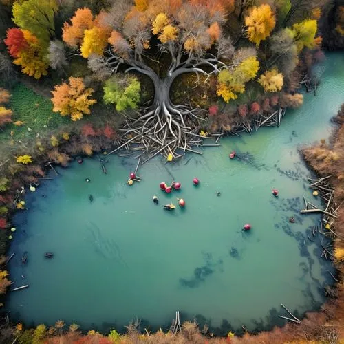 isolated tree,dead vlei,floating over lake,colorful tree of life,aerial landscape,autumn tree,volcanic lake,mangroves,eastern mangroves,autumn in japan,fall landscape,green trees with water,the japanese tree,forest lake,circle around tree,acid lake,tiny world,bird's eye view,hosseinpour,lone tree,Unique,Design,Knolling