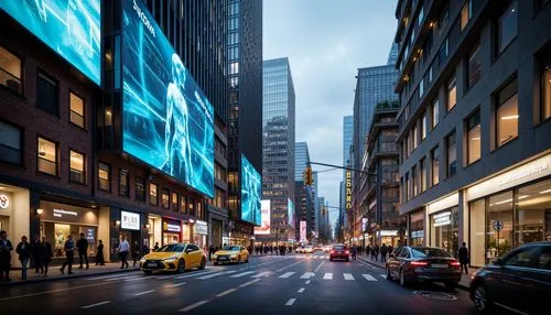 new york streets,3d rendering,yonge,city scape,5th avenue,time square,paulista,street canyon,render,shinjuku,streetscape,city highway,cityscapes,times square,city corner,manhattan,wangfujing,ginza,shopping street,soho