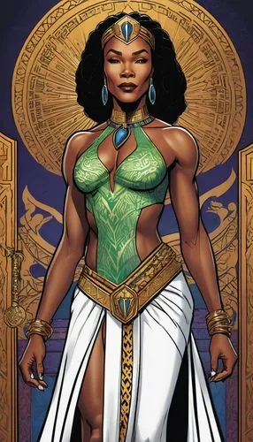 nubia,neith,promethea,wadjet,hathor,eldena,Illustration,American Style,American Style 13