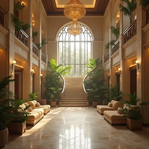 hotel lobby,lobby,atriums,hallway,luxury hotel,hotel hall,emirates palace hotel,cochere,conservatory,intercontinental,entrance hall,shangri,venetian hotel,ballroom,the palm,grand hotel,3d rendering,grand floridian,hallway space,foyer,Photography,General,Realistic