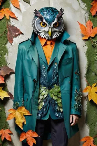 halloween owls,plaid owl,owlman,owl background,owl,owl nature,bart owl,unkei,screech owl,eastern screech owl,sparrow owl,scare crow,reading owl,sagmeister,boobook owl,audubon,forest man,southern white faced owl,autumn theme,costumed,Conceptual Art,Daily,Daily 18